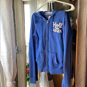 Blue Hollister Jacket with Hoodie